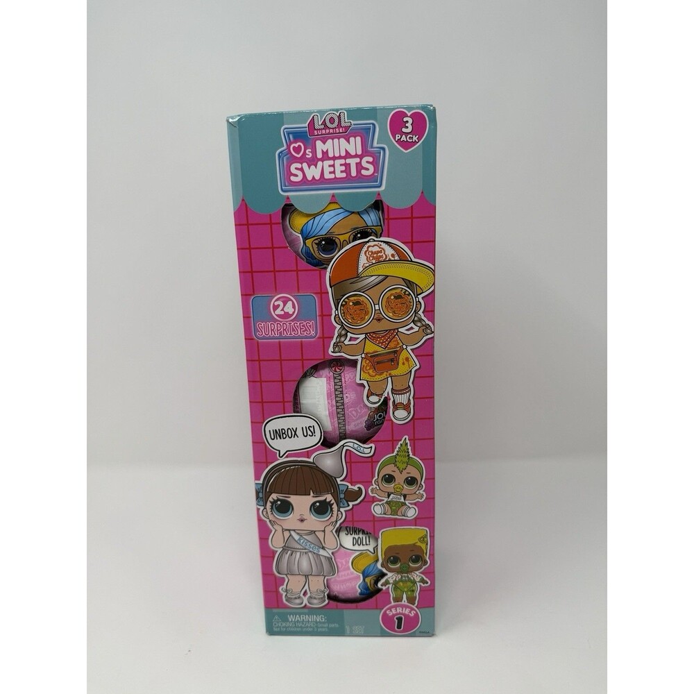 LOL Surprise Mini Sweets Series 1 (3-Pack Box) Mystery Dolls and Accessories NEW